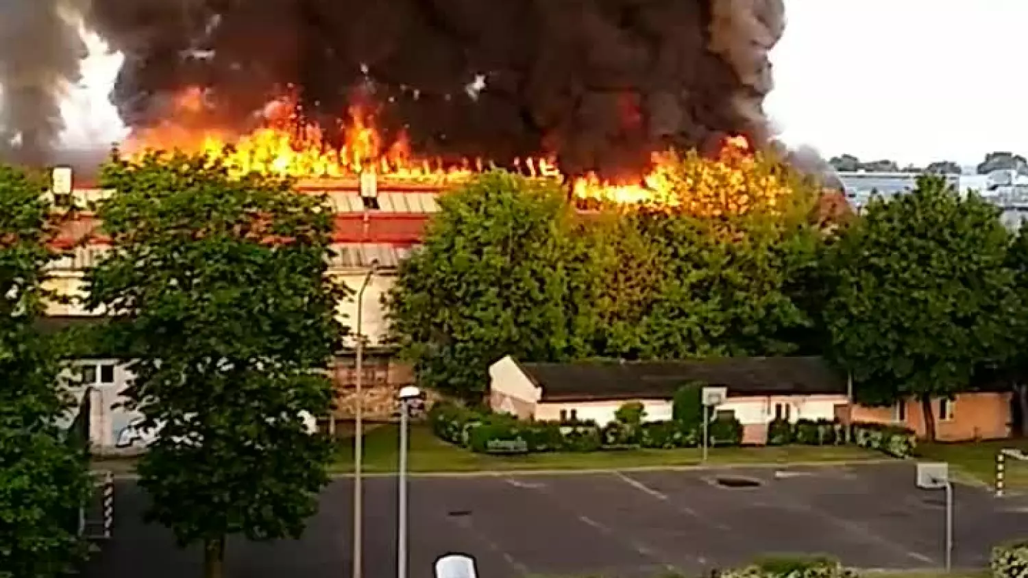 Pożar Fun Jump - wideo czytelnika Zbyniu Amok