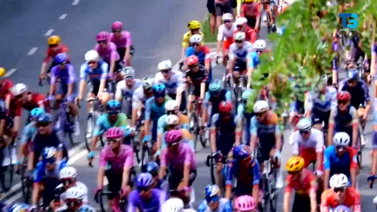 Kolarski peleton na ulicach Gorzowa